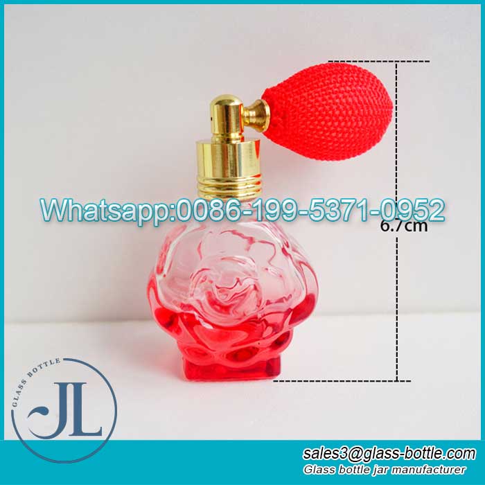 Empty Glass perfume spray bottle with airbag wholesale