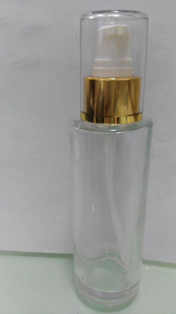 100ml glass lotion bottle with pump sprayer