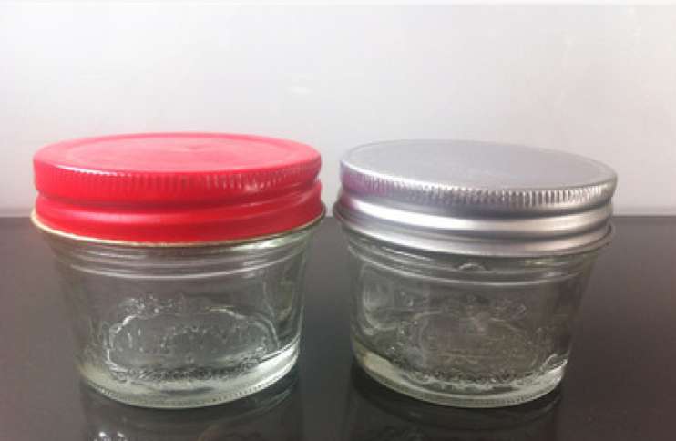 5oz Clear Glass Wide Mouth Mason Jar With Metal Lid