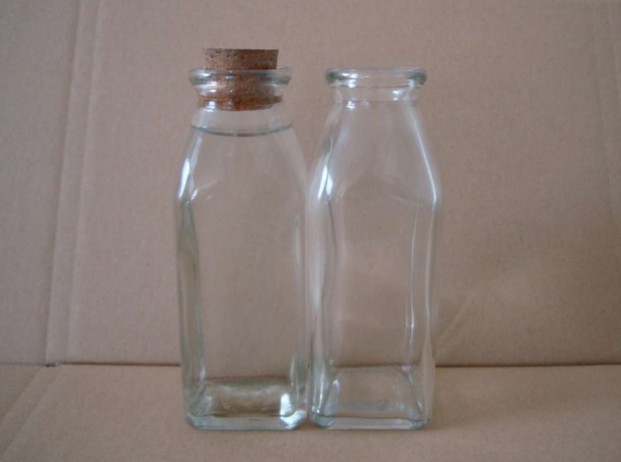 350ml drinking juice glass bottles with metal lid