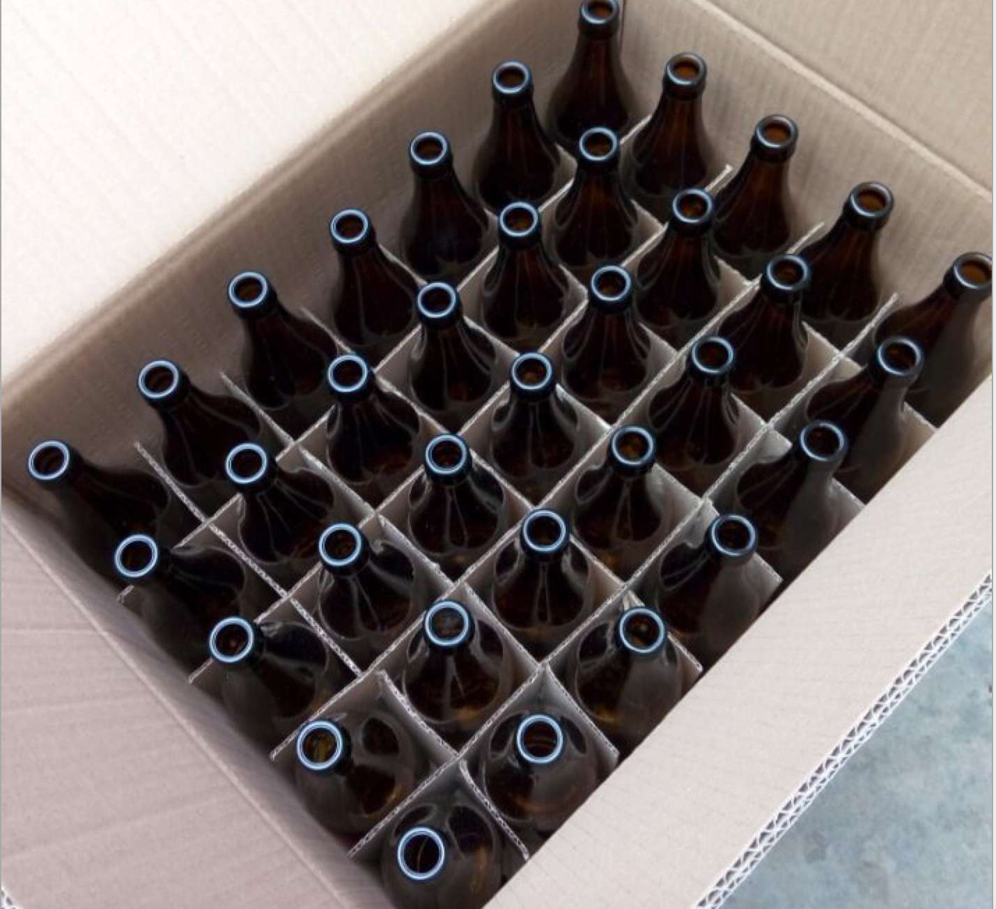 330ml 500ml amber beer bottle