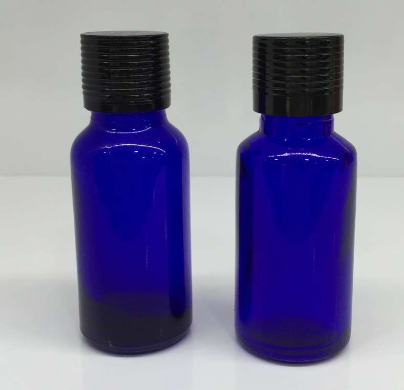 20ml blue essential oil glass bottle