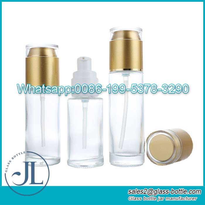 Wholesale 60ml Frosted glass lotion pump bottle Supplier