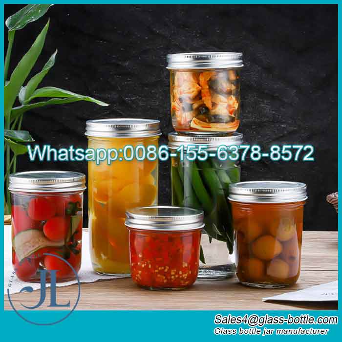 Kitchen Glass Storage Jars with Screw Top Lids Manufacturer