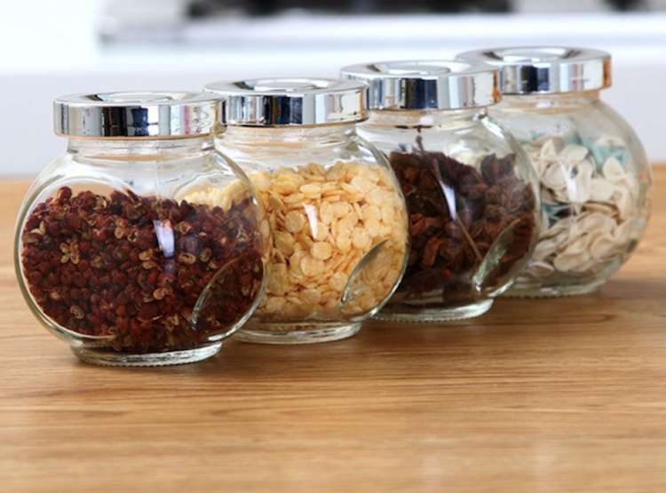 180ml Kitchen jar seal small canister nuts storage tank glass jar