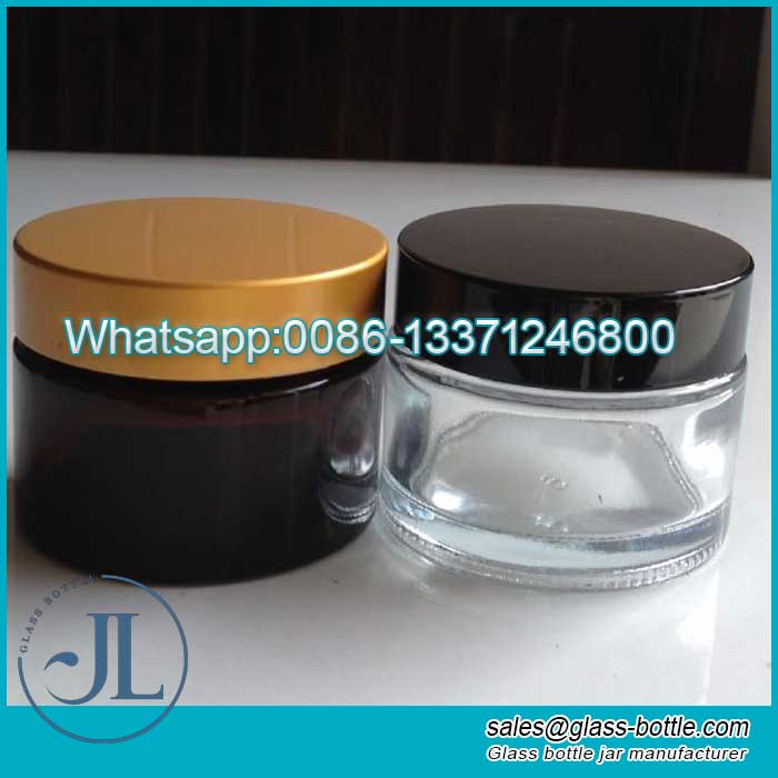 30ml/1oz Amber or Clear Makeup Cream Jars wholesale