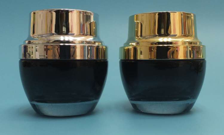 30ml 50ml black personal care glass jars