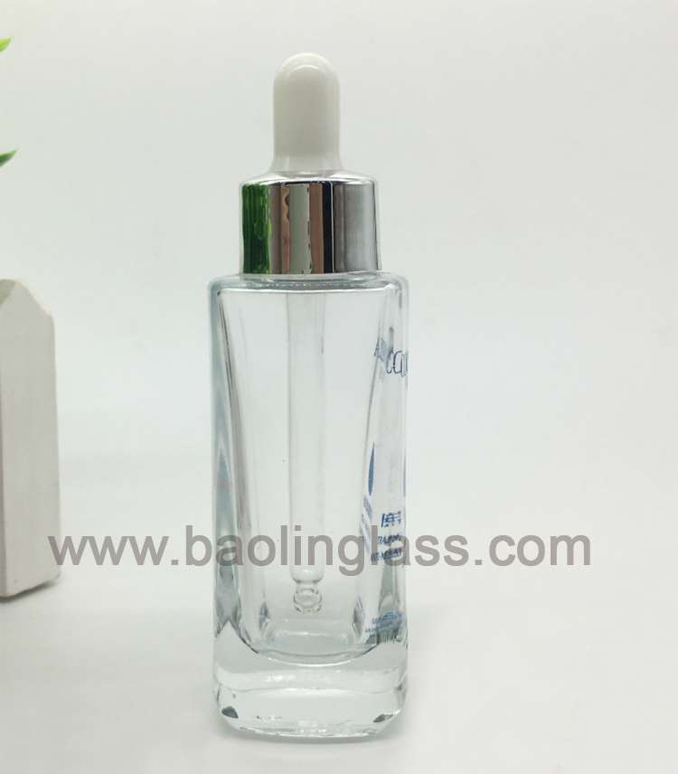 30ml dropper glass bottle skincare glass jar