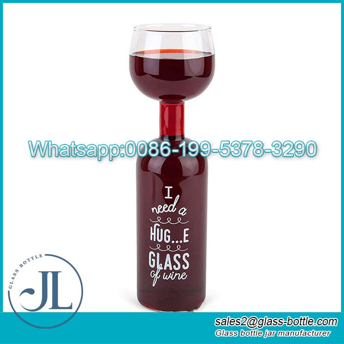 Customize 750ml High qulaity glass wine decanter supplier