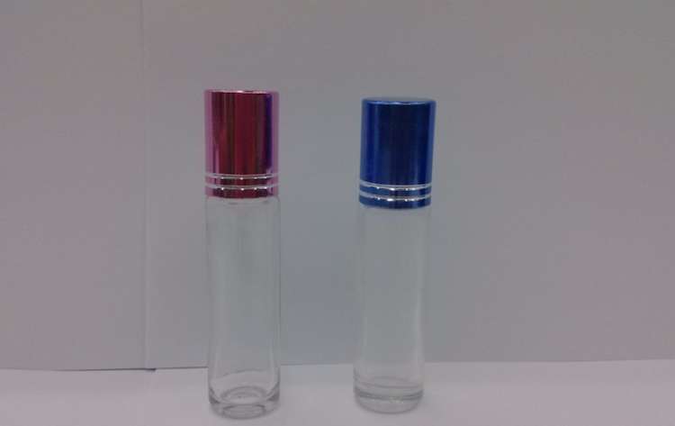 8ml cosmetic empty glass perfume roll on bottle