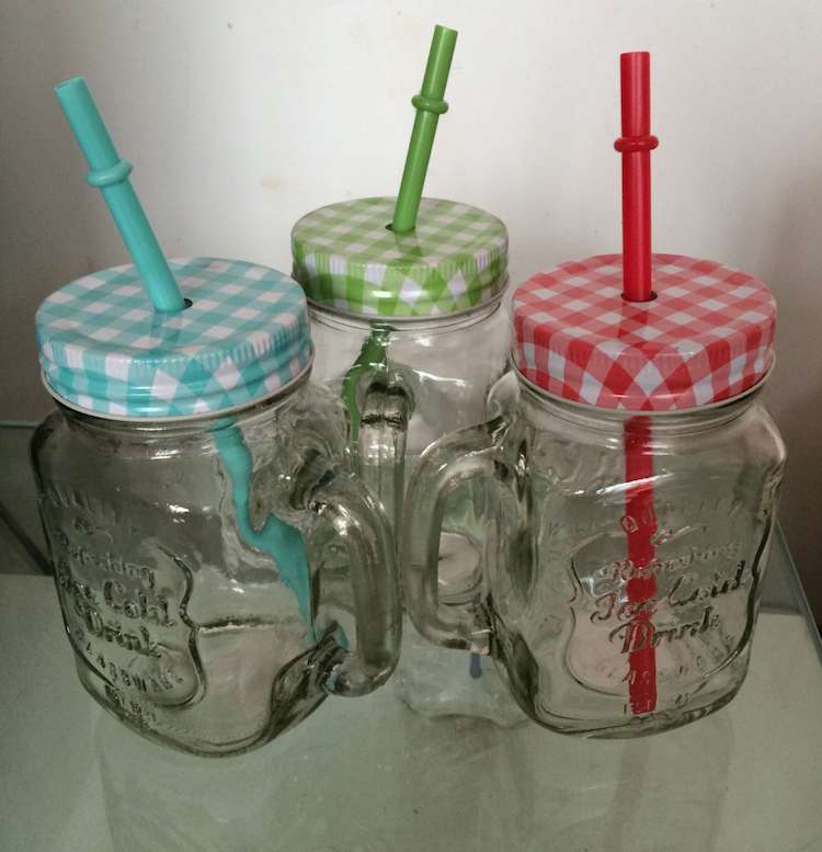 450 ml glass mason jar for milk tea, juice, ice cream using jar