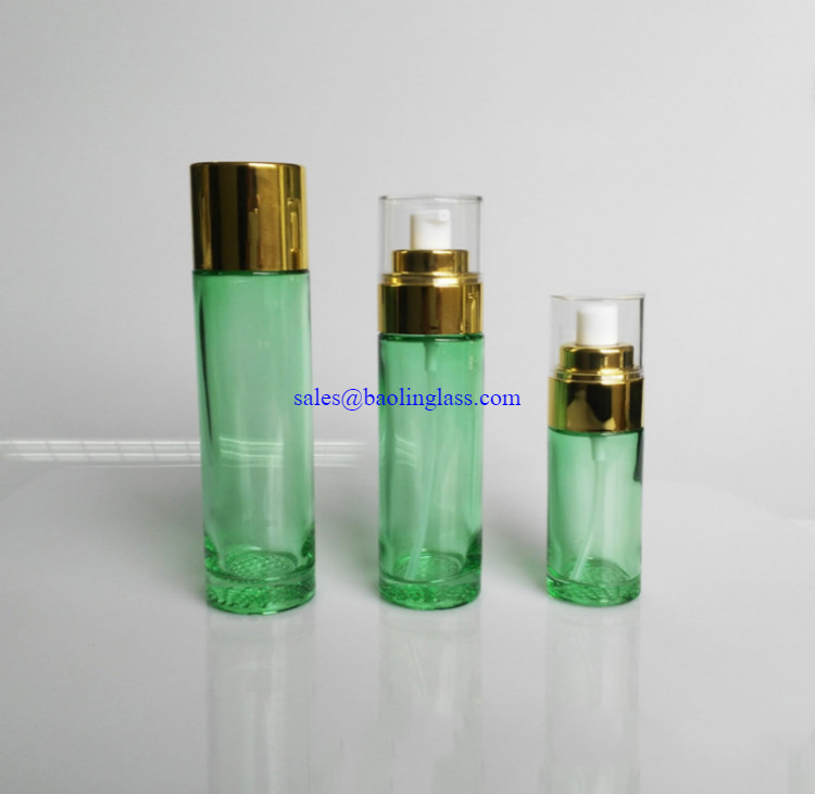 40ml 80ml 100ml glass serum pump bottle