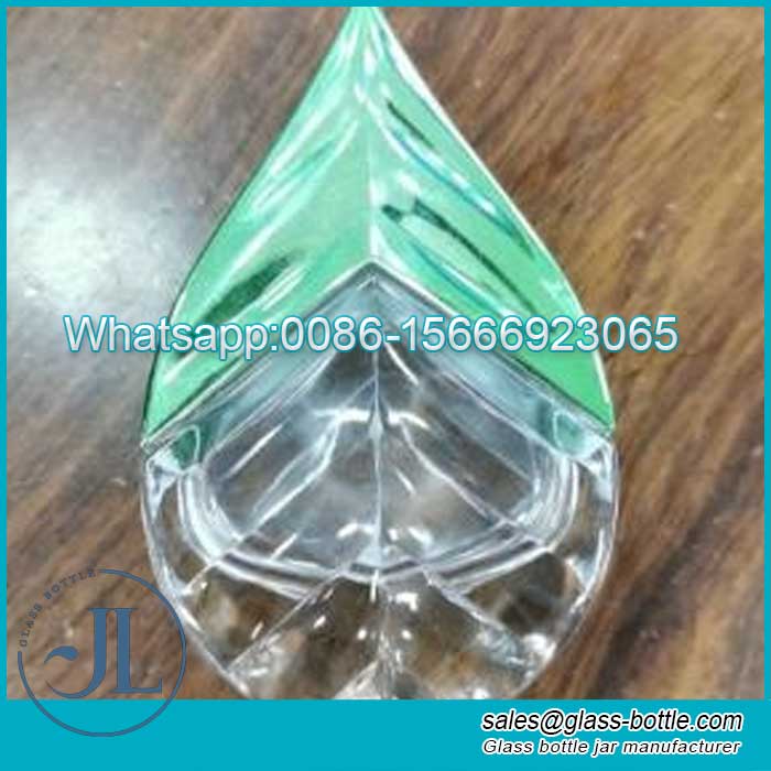 50ml tree leaf shape perfume glass bottle