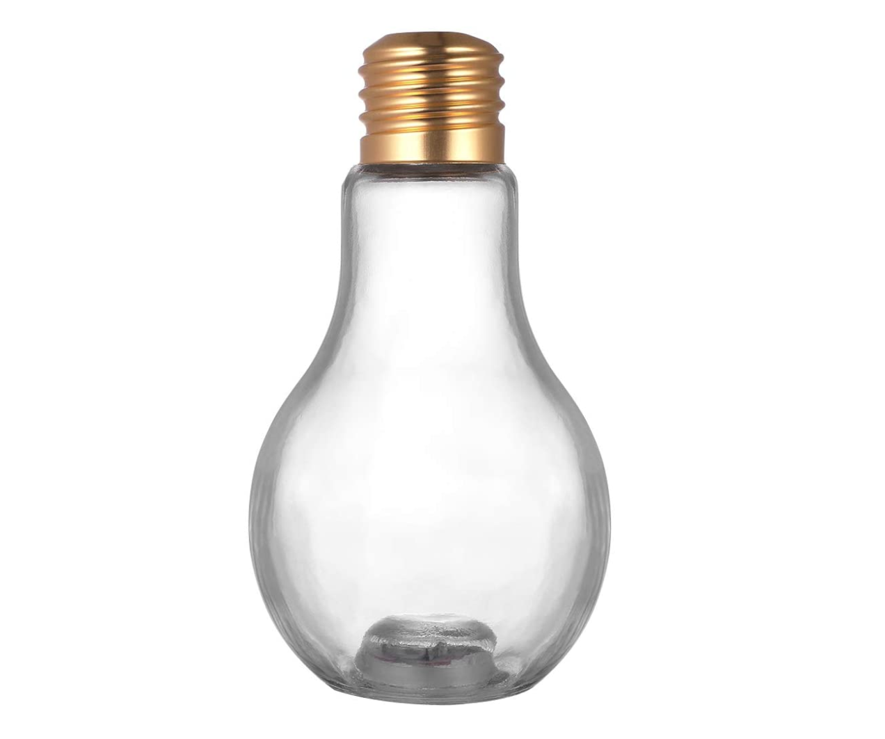 500ML Light Bulb Shaped Glass Bottle Novelty Drinking Glasses for ...