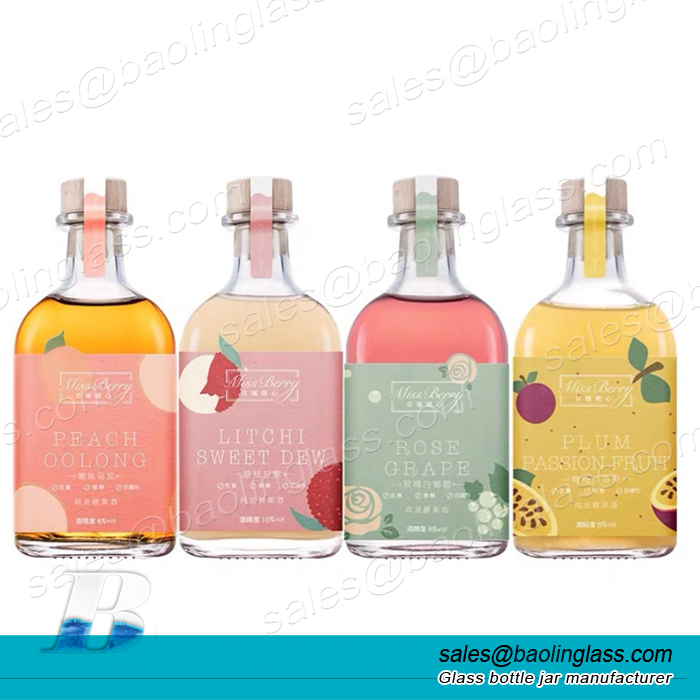 250ml high quality fruit spirits glass bottle