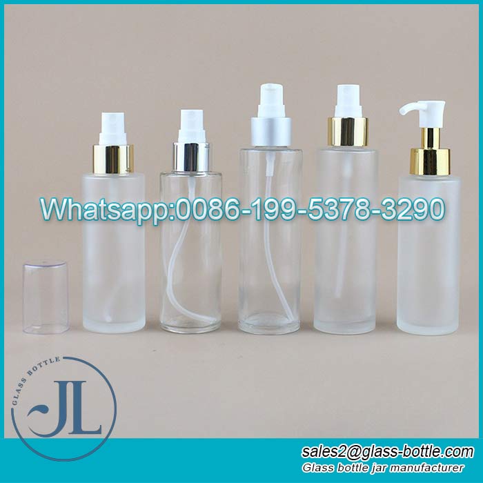 Custom cosmetic pump lotion bottle and jar packaging set for skincare 30ml 50ml 60ml