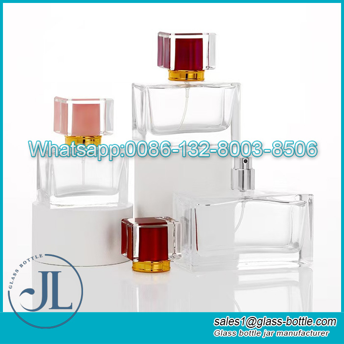 Luxury Rectangular Glass Fragrance Bottles Manufacturer