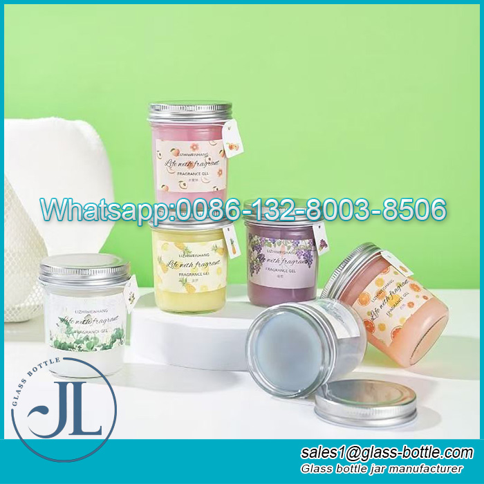 Empty 160g fragrance gel glass jar