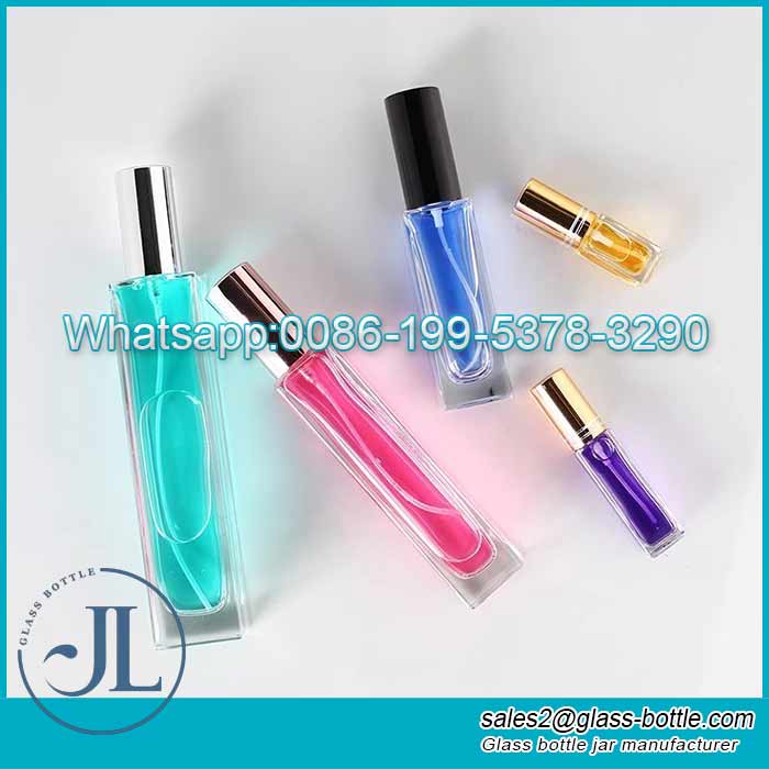 Luxury 30ml rectangle glass perfume bottle factory