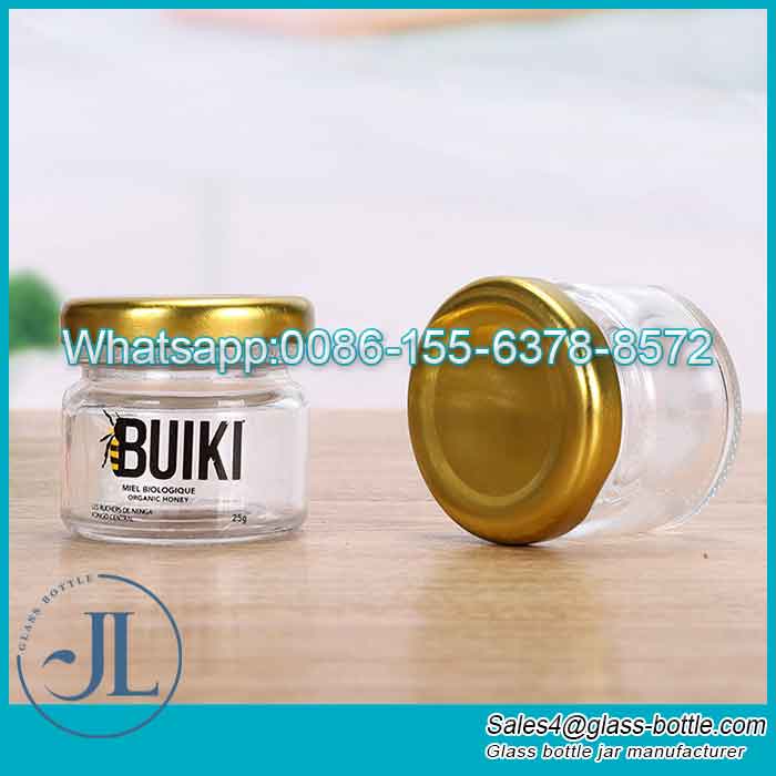 Hot Selling 25ml 50ml Food Grade Glass Jar Wholesale