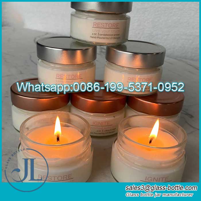 Stock 30ml small capacity high grade aromatherapy candle jar supplier