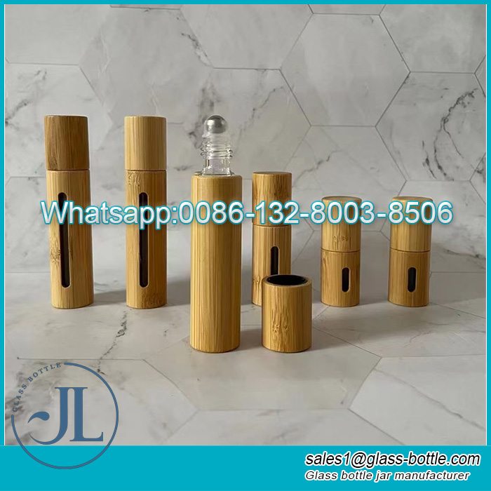 3ml 5ml 10ml bamboo roll on bottles