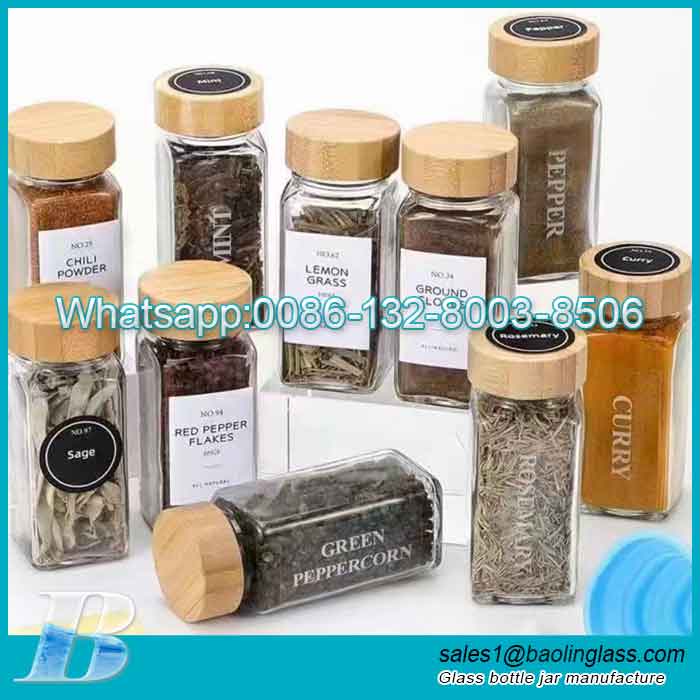 120ml Glass Spice Seasoning Jar with Bamboo Lid 4oz Glass Storage Jar -  China 120ml Glass Jar, Glass Spice Jar