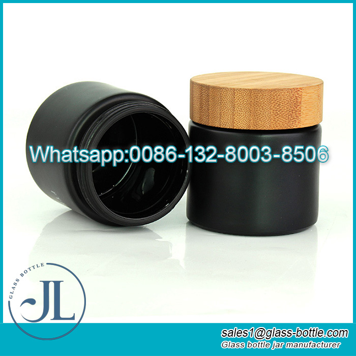 300ml Bamboo lid glass jar for Storage