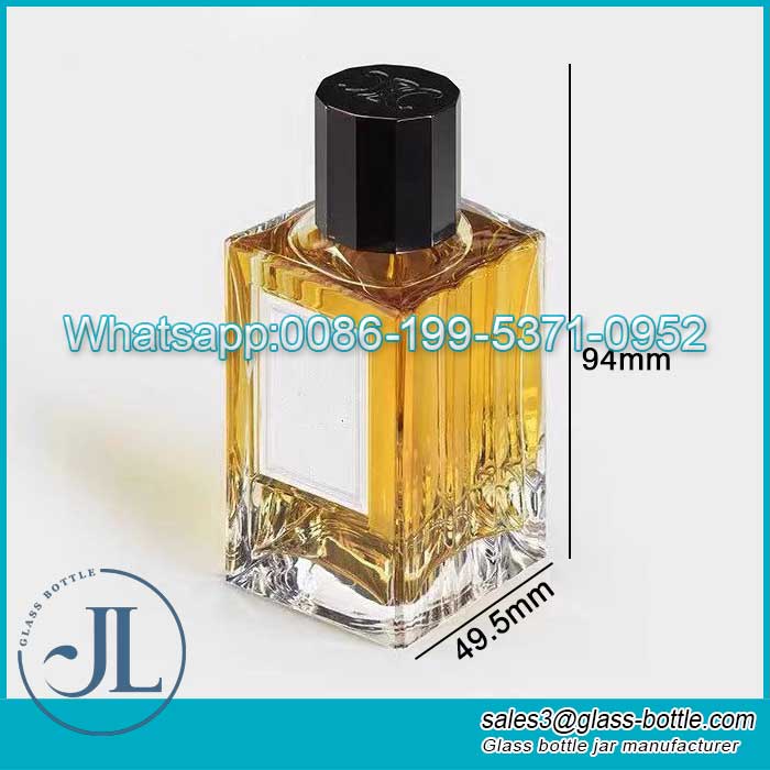 100ml Perfume Glass Bottle with Two-Sided Stripes Supplier