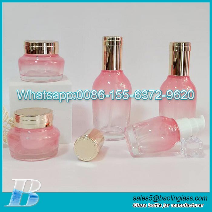 Wholesale Transparent Thickened Glass Perfume Press Spray Refillable Bottle