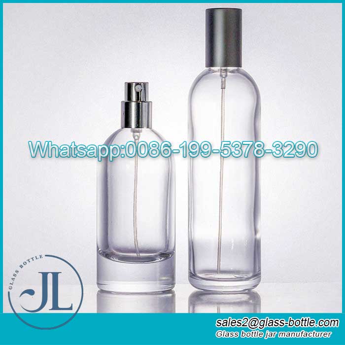 100ml High quality Cylinder glass perfume bottle manufacturer