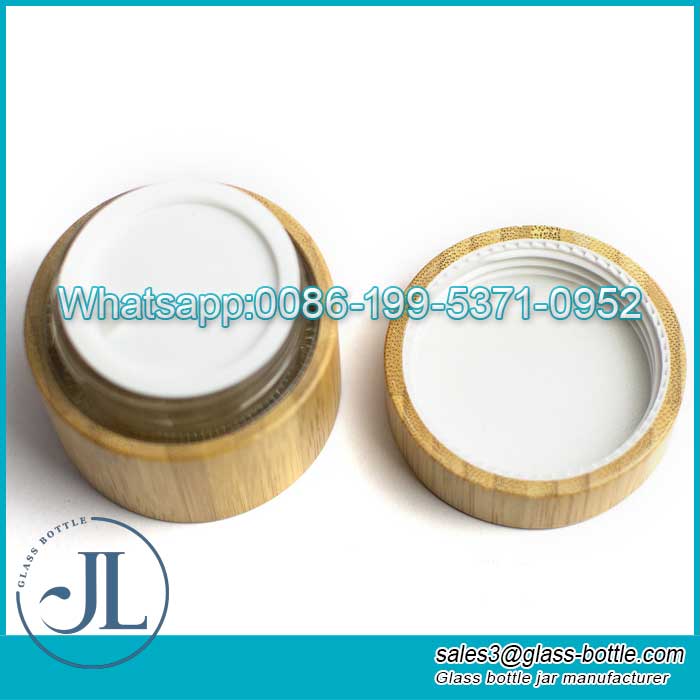 15g/30g /50g bamboo powder compact cream jar empty cosmetic bag