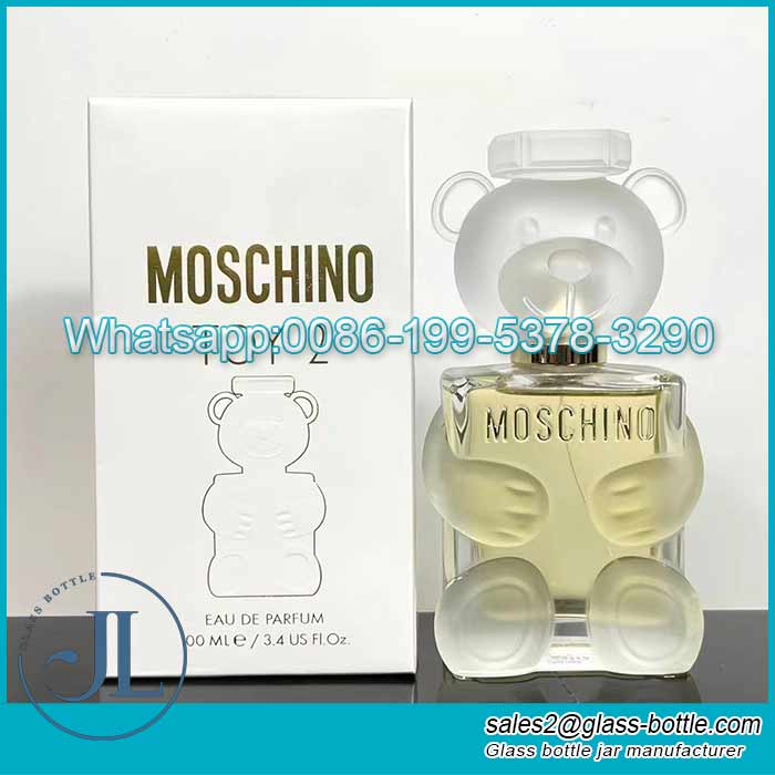 30ml Luxury bear shape glass perfume bottle supplier