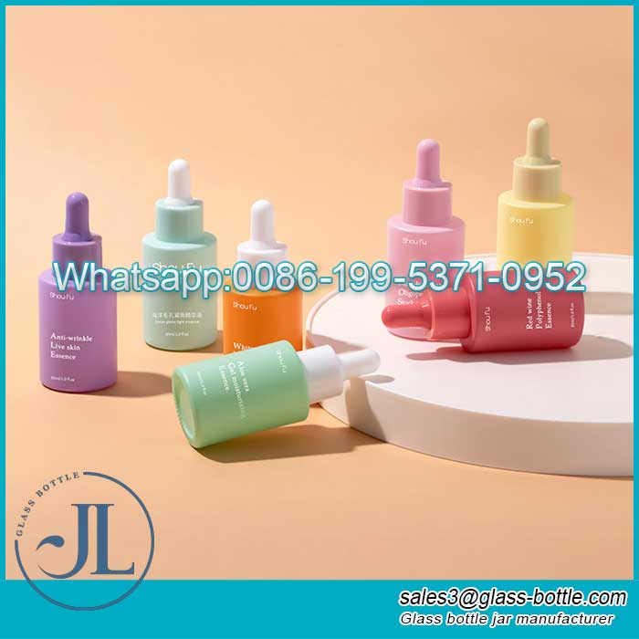 30ml color essence dropper bottle cosmetic small Sample supplier