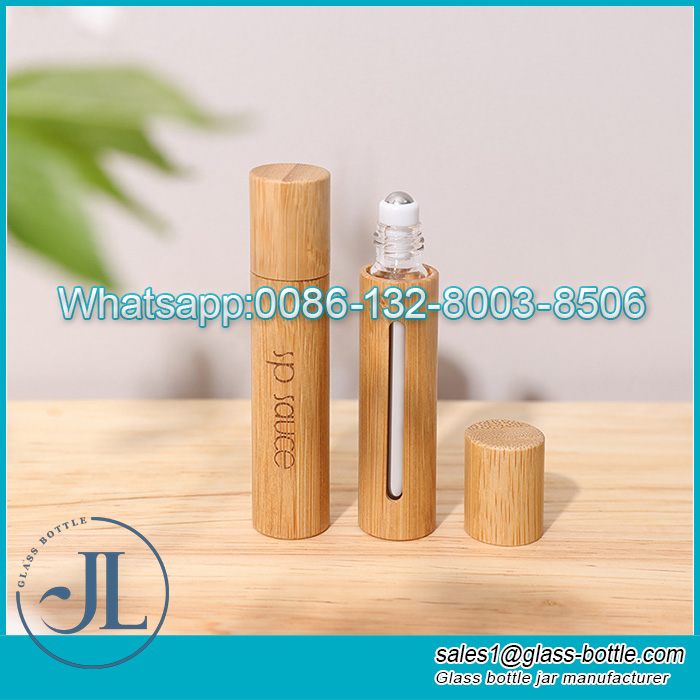 Essential Oil Roller Bottles Bamboo 5ml 10ml