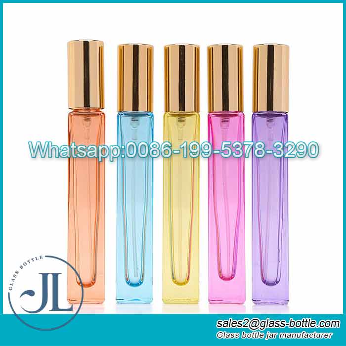 Colored refillable glass perfume bottle supplier