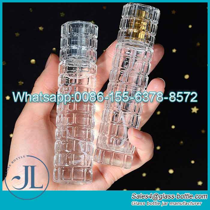 30ml Portable Crystal Embossed Atomizer Perfume Bottle Wholesale