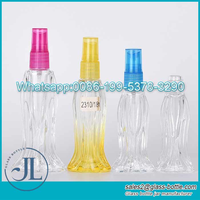 Wholesale18ml colorful glass bottling fishtail perfume bottle supplier