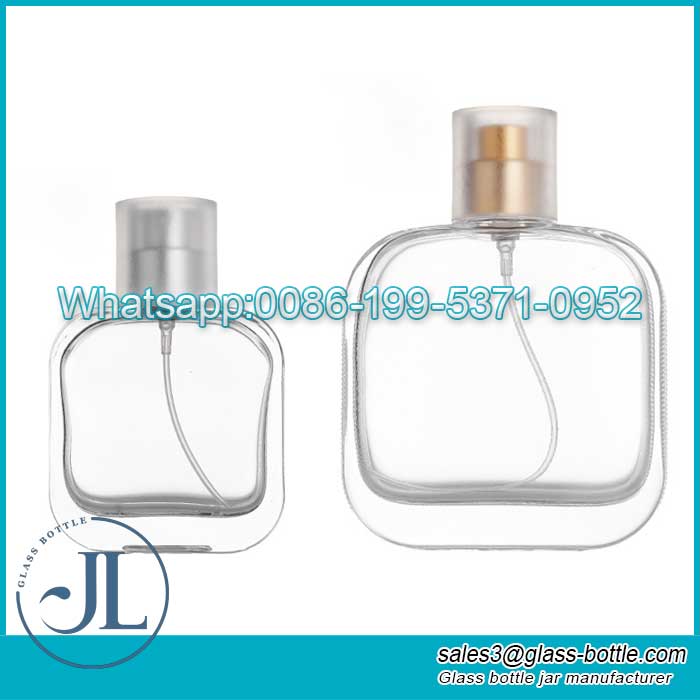 Wholesale 50ml 100ml empty transparent perfume glass bottle