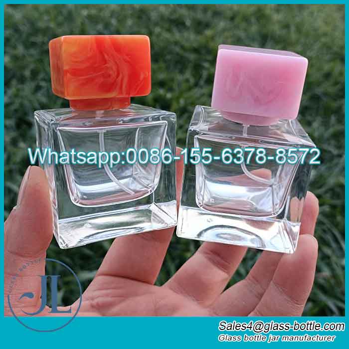 Custom 50ml Square Perfume Bottles Wholesale