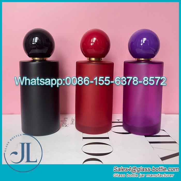 Custom 50ml Colorful Ball Cap Perfume Dispensing Bottle Cosmetic Spray Bottle