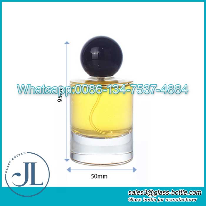 Glass Perfume Spray Bottle with Ball Shape Cap