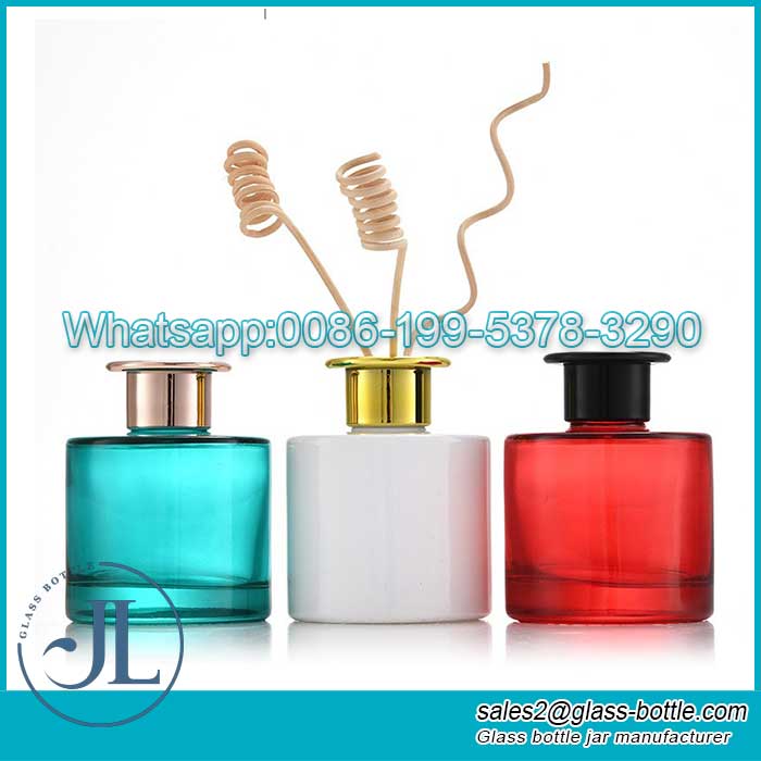 200ml Frosted colored home fragrance glass diffuser bottle