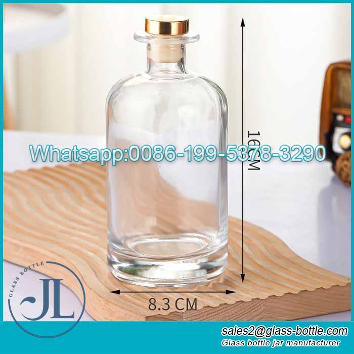 500ml Crystal white glass reed diffuser bottle with cork