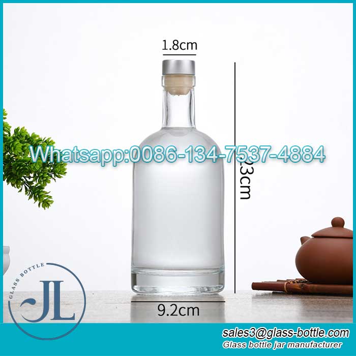 750mL Glass Wine Bottle with Synthetic Cork Lid