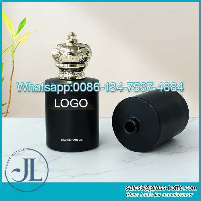 Empty Round 50ml Matte Black New Design Perfumes Bottle