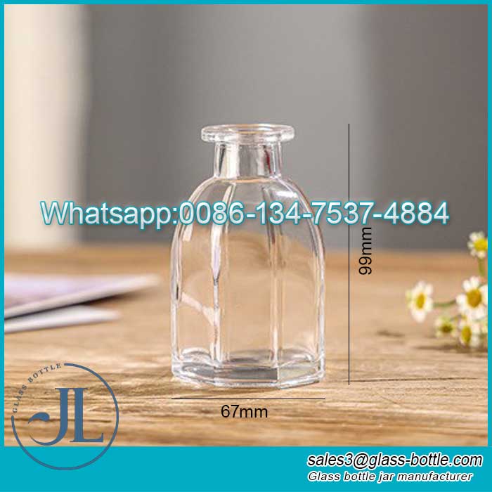 Wholesale Octagon Aromatherapy Diffuser Glass Bottle 150ml