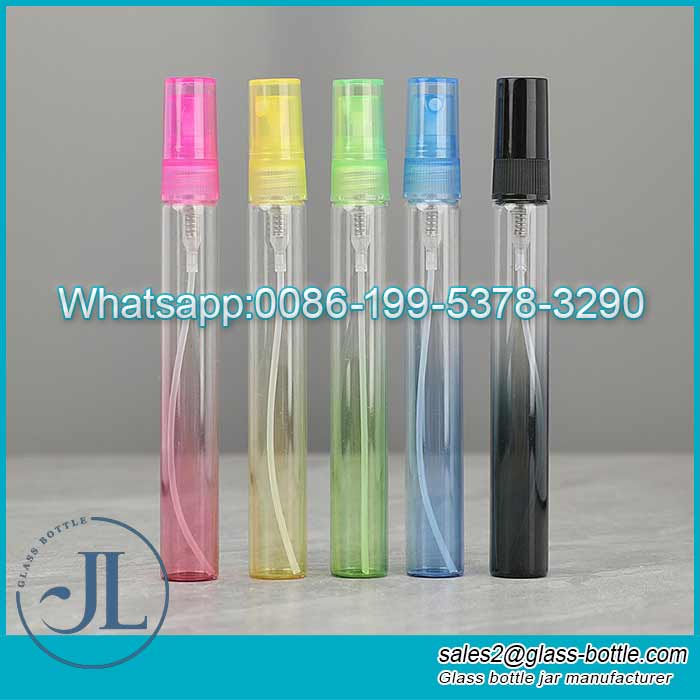 10ml Gradient glass tube spray perfume bottle supplier