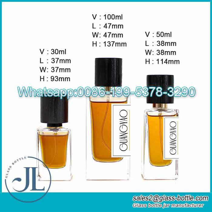 Custom square glass spray perfume bottle supplier