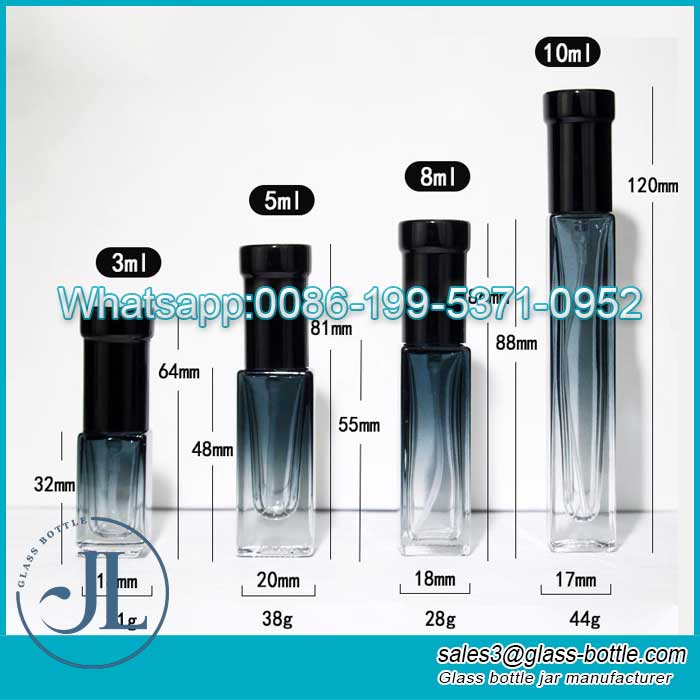 Gradient blue mini perfume atomizer refillable supplier